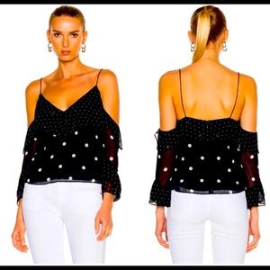 New NICHOLAS navy sleeve silk camisole top size 8